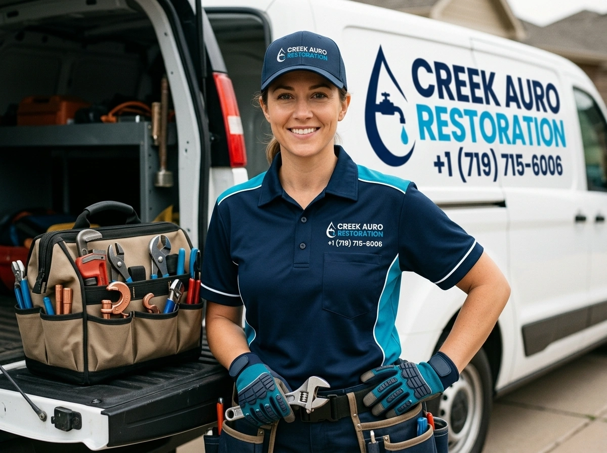 Professional restoration technician moisture mapping Creek Auro Restoration Aurora CO